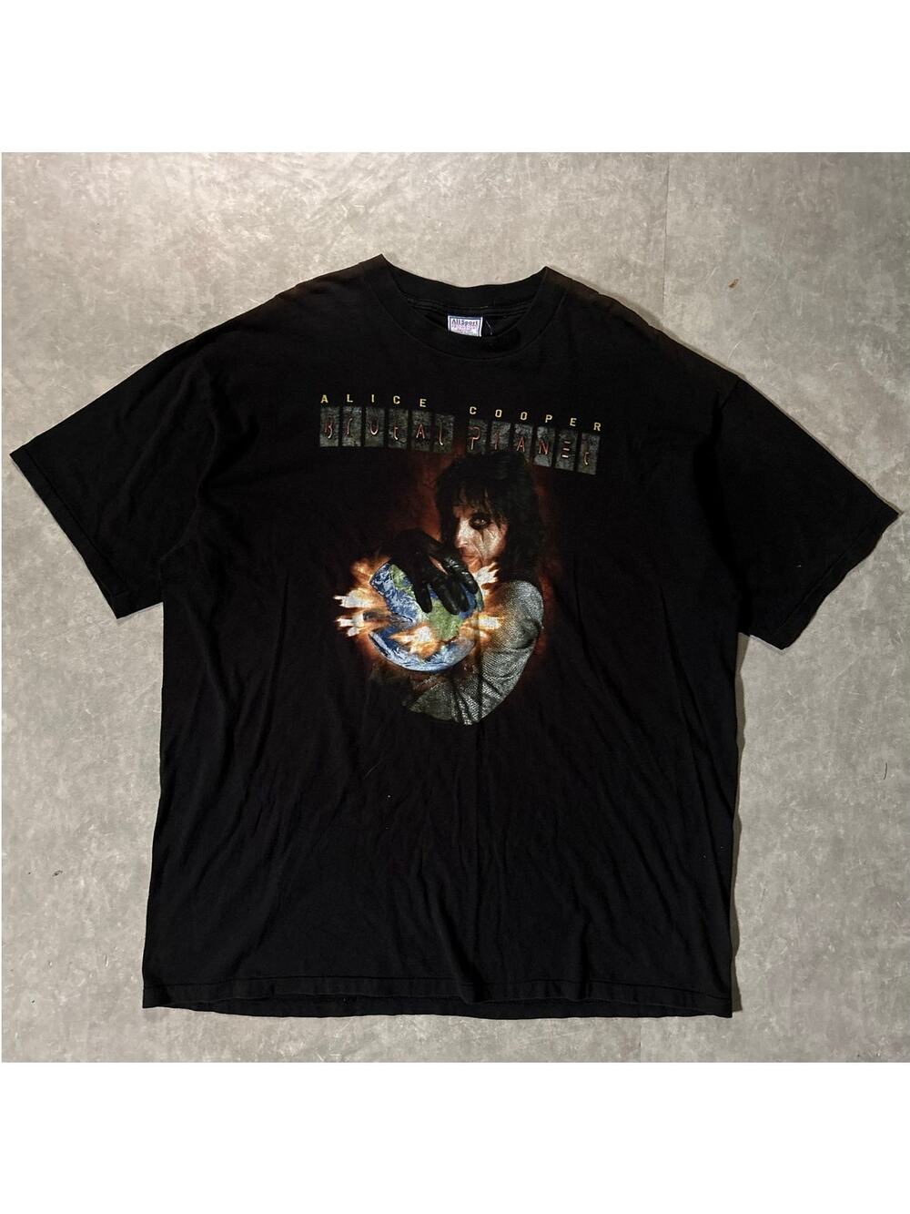 90's Vintage Alice Cooper Brutal Planet Black T-Shirt -XXL